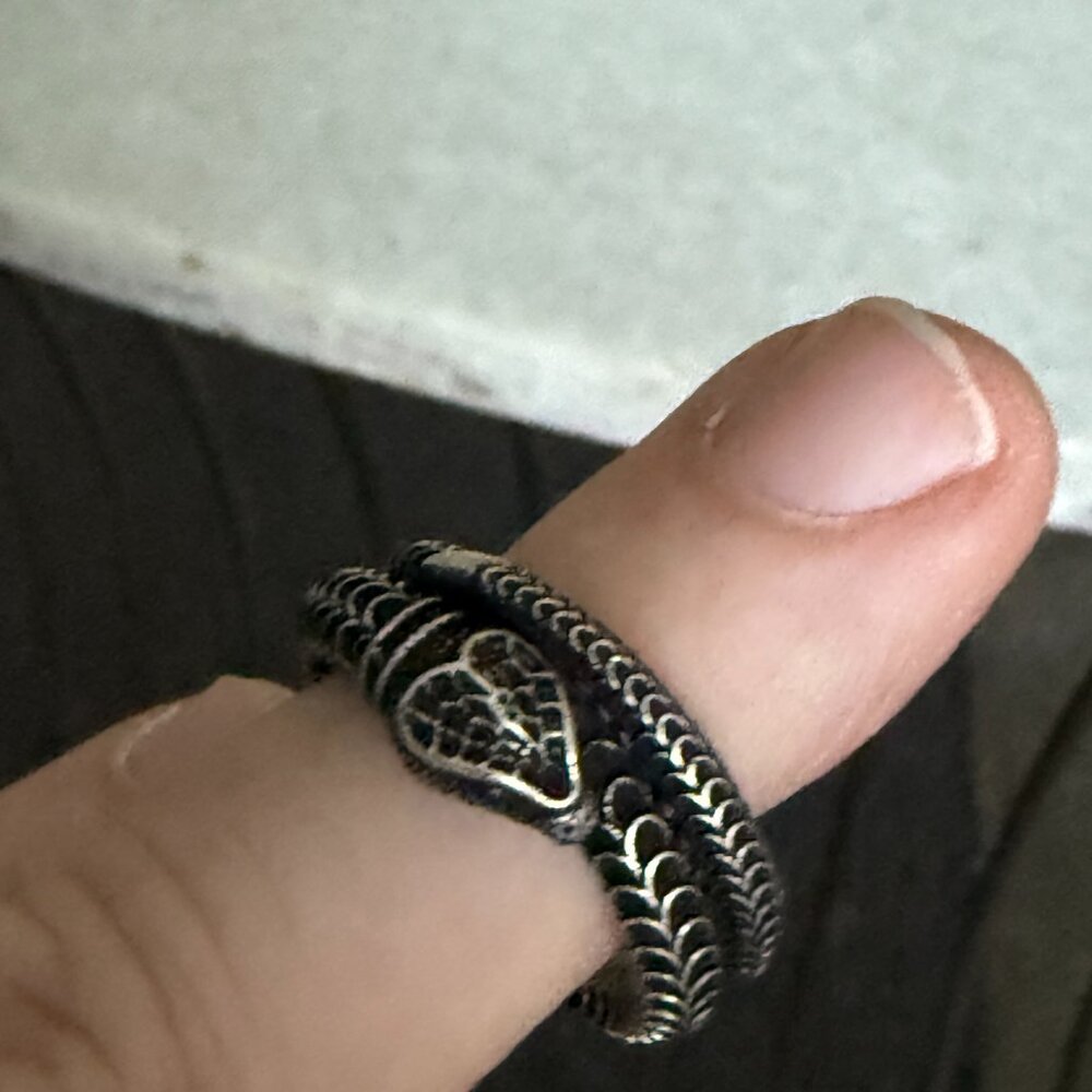 GUCCI Silver 925 Snake Ring 577294 J8400 - Picture 7 of 15